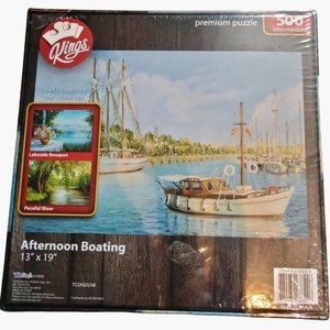 Kings Jig Saw Puzzle Afternoon Boating Port Vell Barcelona 500 Piece New Sealed
